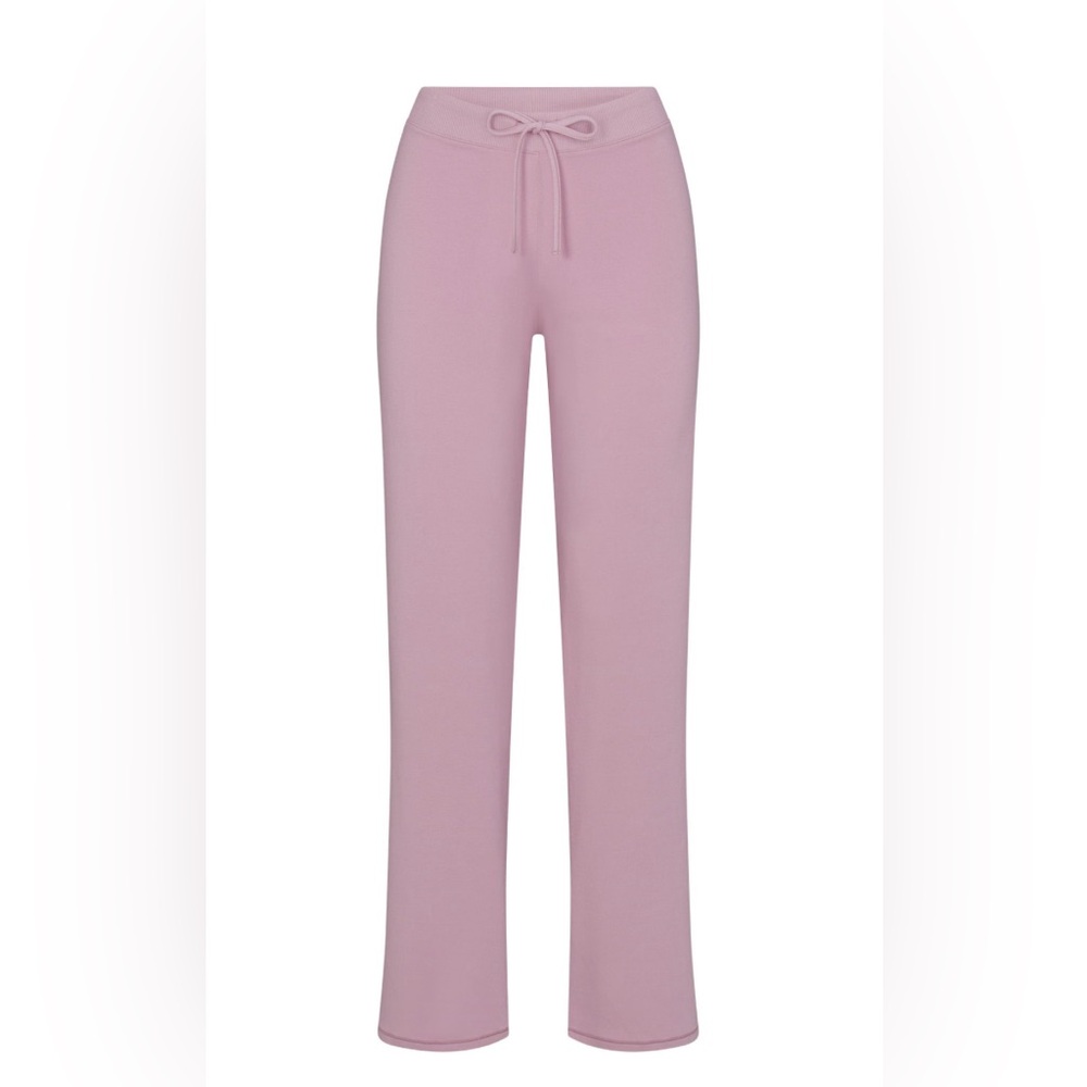 Skims COTTON JERSEY STRAIGHT LEG PANT - DUSK - size L NWT